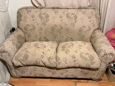 Juego de sillones tapizados beige - miniatura 2