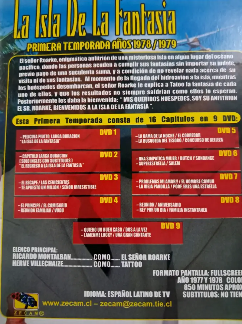 La Isla de la Fantasía - Primera Temporada DVD - 2
