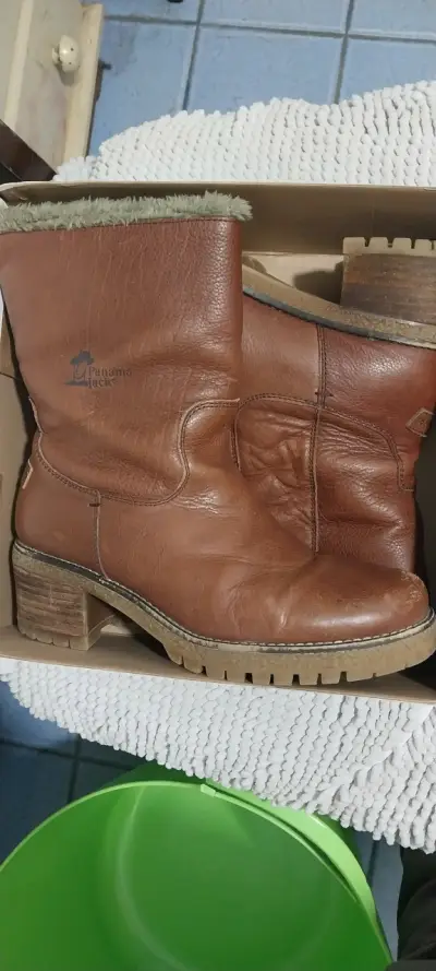 Botas de cuero Panama Jack marrones - miniatura 1