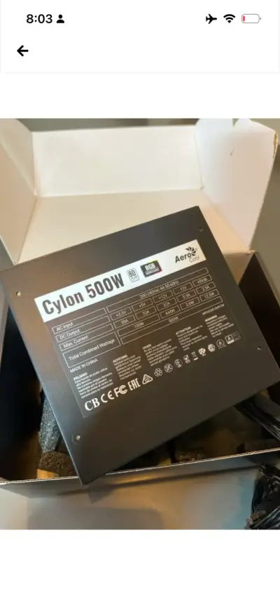 Fuente de poder Aerocool Cylon 500W - miniatura 1