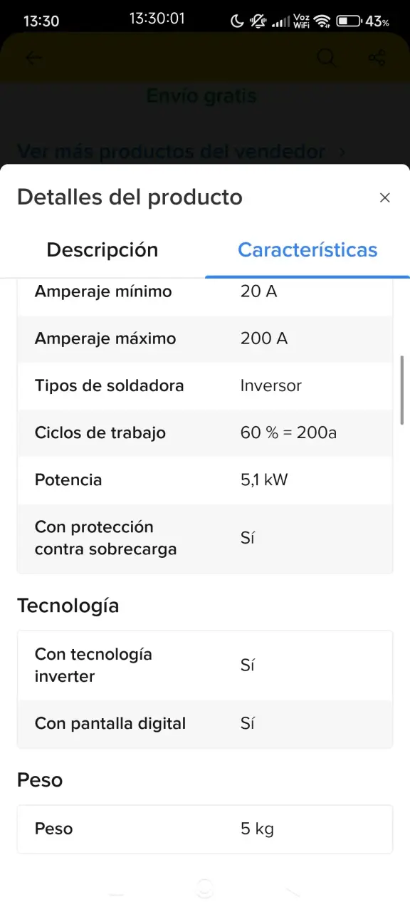 Soldadora inverter Total GBT 200A - 2