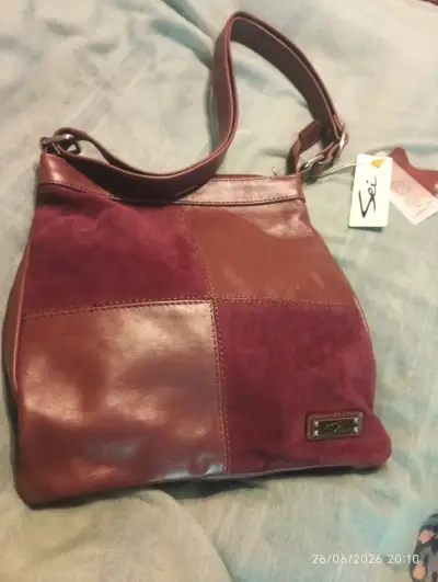 Cartera de cuero y gamuza Sei - miniatura 1