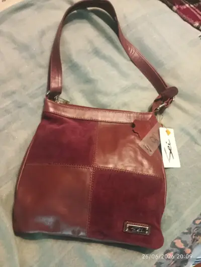 Cartera de cuero y gamuza Sei - miniatura 2