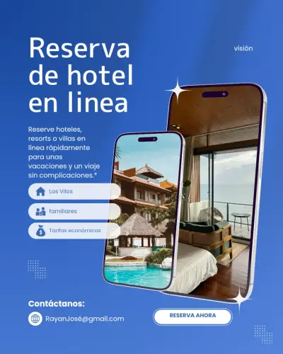 Pack de 3 Flyers para Hotel, Airbnb y Hospedaje. - miniatura 1