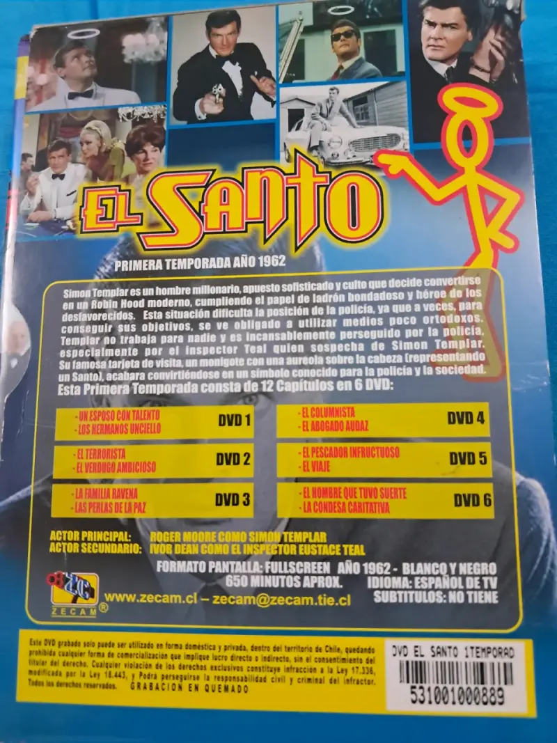 Serie El Santo - Primera Temporada en DVD - 2