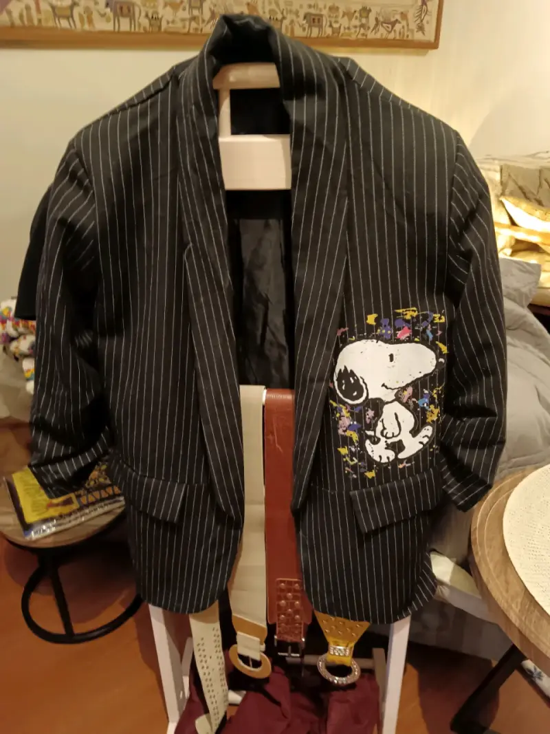 Blazer a rayas con diseño de Snoopy - 2