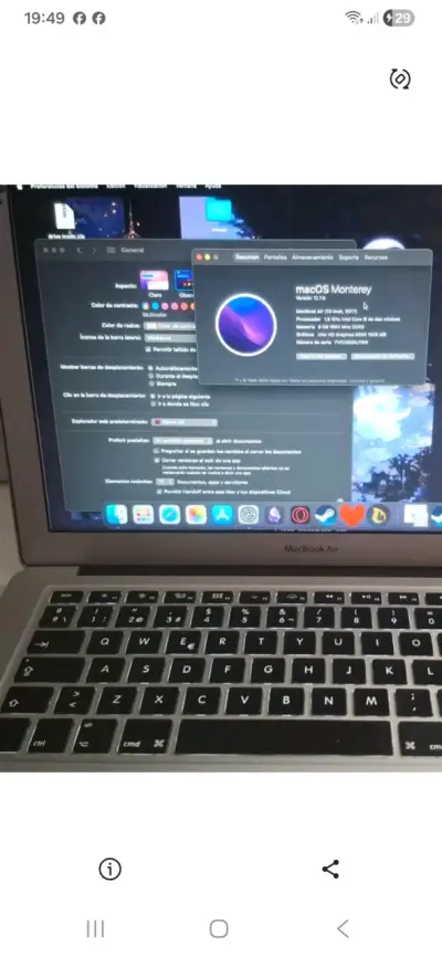 MacBook Air 13 pulgadas 2017 con macOS Monterey - miniatura 1