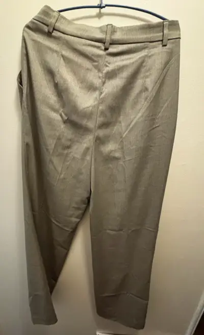 Pantalones de vestir beige para mujer - miniatura 4