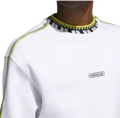 Polerón Adidas blanco con detalles neón - miniatura 4