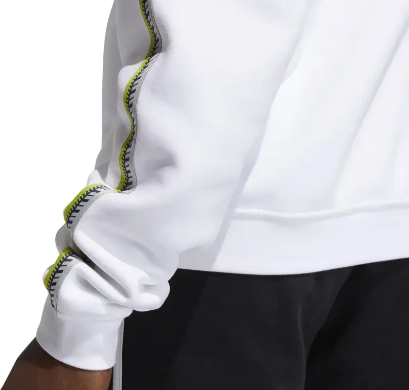 Polerón Adidas blanco con detalles neón - 5