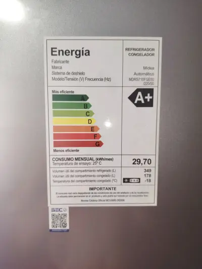 Refrigerador Midea A+ 527L - miniatura 1