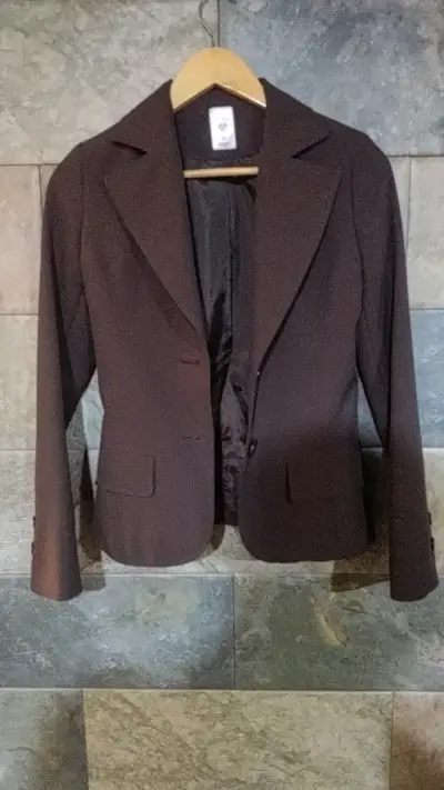Blazer marrón elegante para mujer - miniatura 1