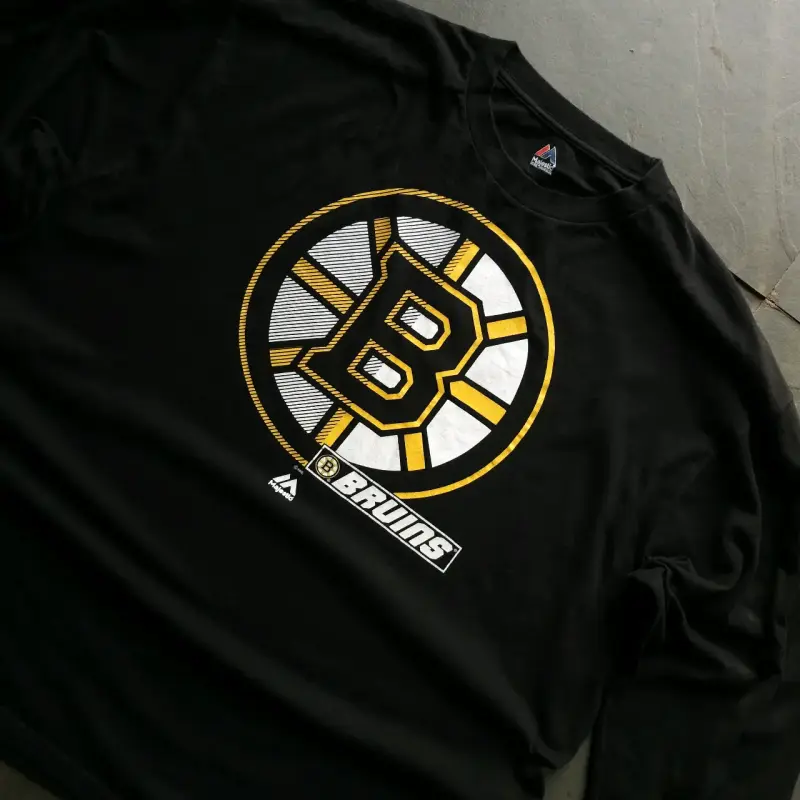 Polera negra Boston Bruins manga larga - 2