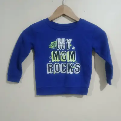 Polerón infantil azul 'My Mom Rocks' - miniatura 1