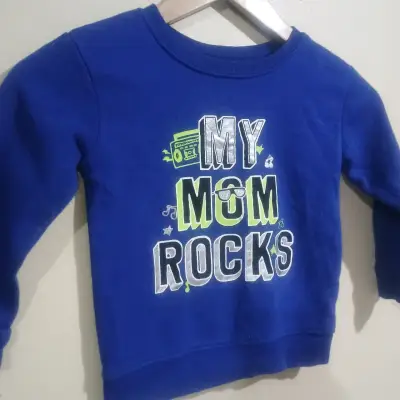 Polerón infantil azul 'My Mom Rocks' - miniatura 3