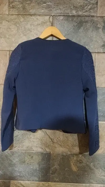 Chaqueta azul elegante para mujer - miniatura 2