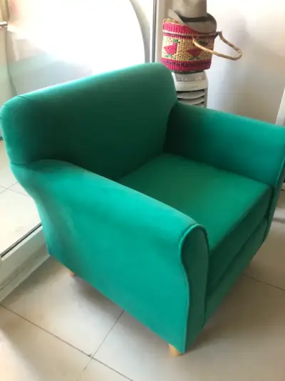 Sillón individual verde moderno - miniatura 5