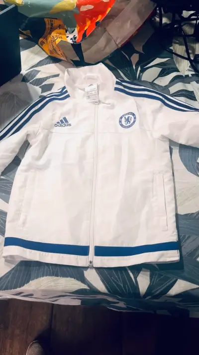 Chaqueta Adidas Chelsea FC blanca - miniatura 1