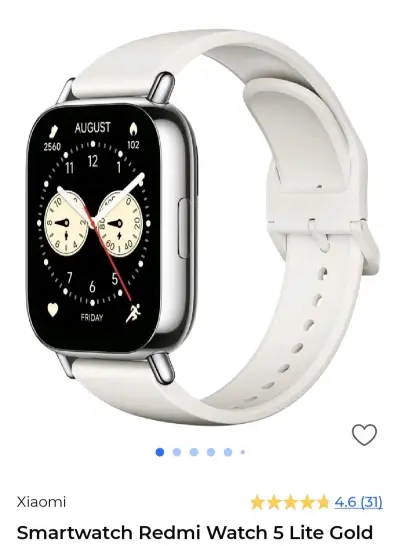 Smartwatch con correa beige - miniatura 4