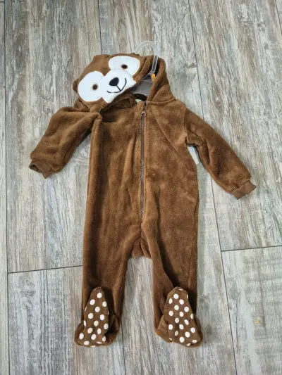 Disfraz de oso para bebé con capucha - miniatura 1