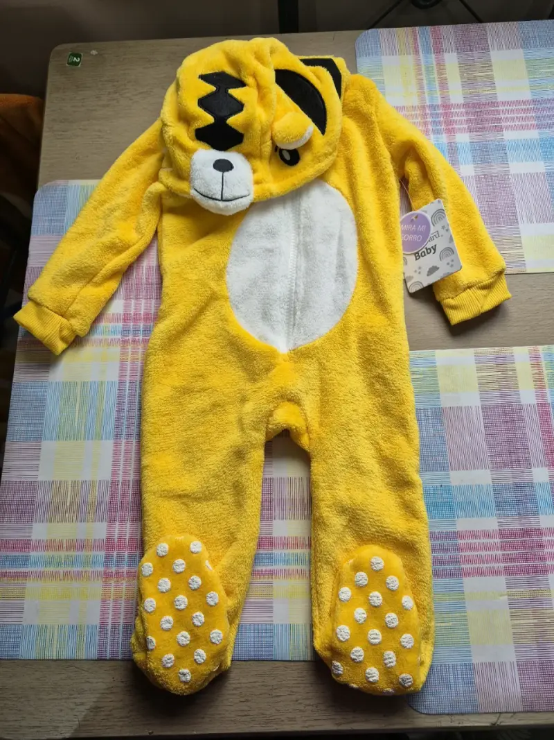 Disfraz de oso para bebé con capucha - 4