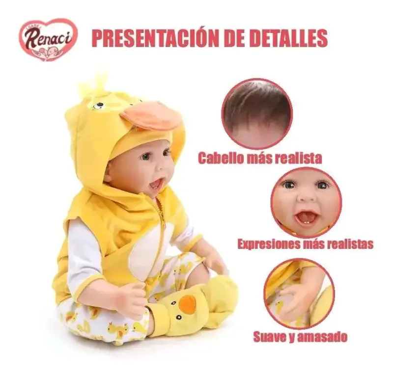 Muñeca bebé con accesorios de patito - 4
