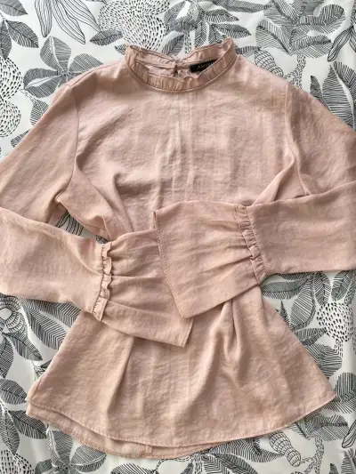 Blusa rosa manga larga Amisu - miniatura 1