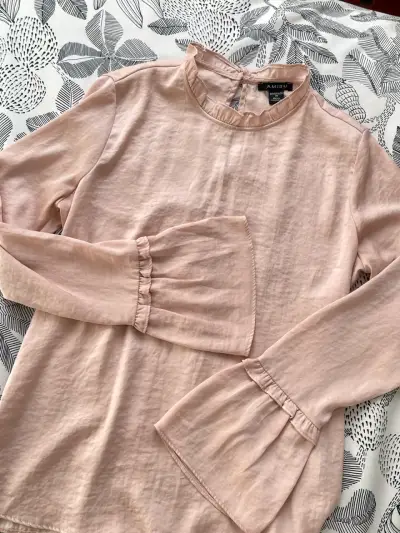 Blusa rosa manga larga Amisu - miniatura 2