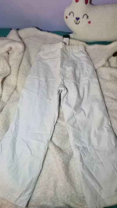 Pantalones de nieve blancos para niña - miniatura 2