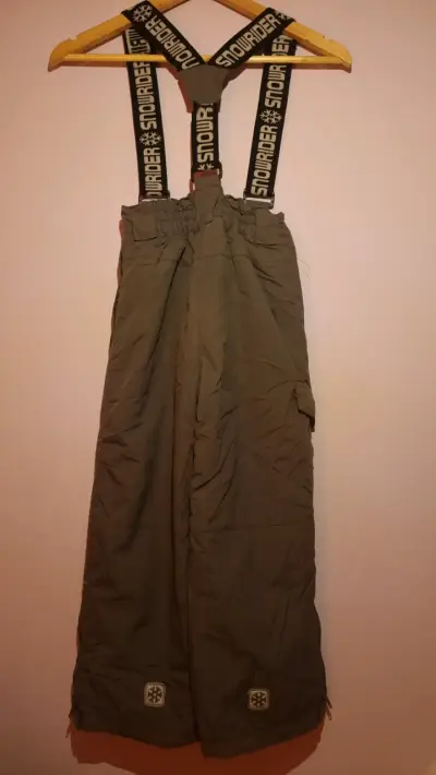 Pantalones de nieve gris, niño - miniatura 2