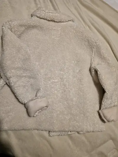 Chaqueta de lana sintética beige - miniatura 4