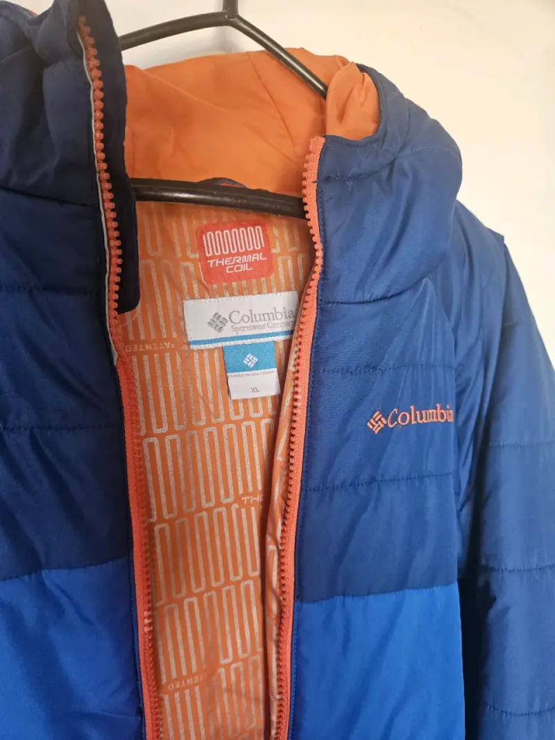 Chaqueta Columbia azul con capucha - 2