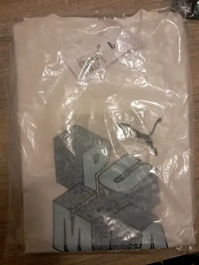 Polera Puma blanca con logo - miniatura 1