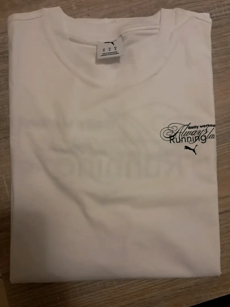 Polera blanca Puma para entrenamiento - 1