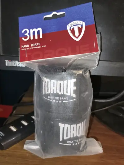 Vendas de boxeo Torque negras 3m - miniatura 2