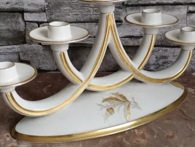 Candelabro antiguo y elegante bavaria - miniatura 6
