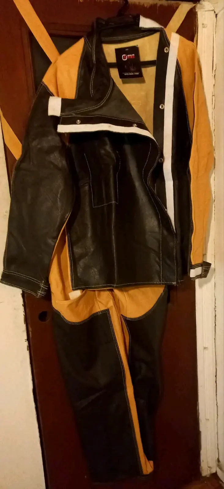 Traje de cuero para soldar