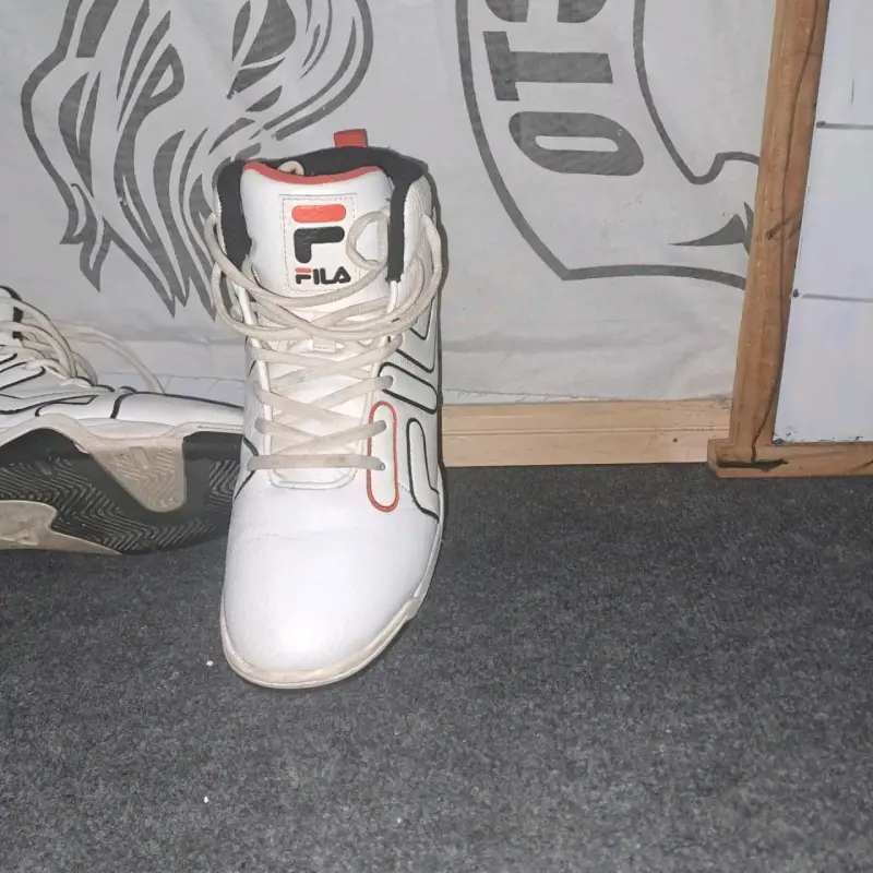 Zapatillas FILA blancas de caña alta - 4