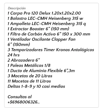 Carpa de cultivo interior negra con ventilación - miniatura 2