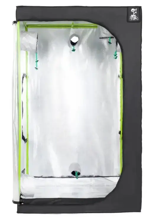 Carpa de cultivo interior negra con ventilación - 4