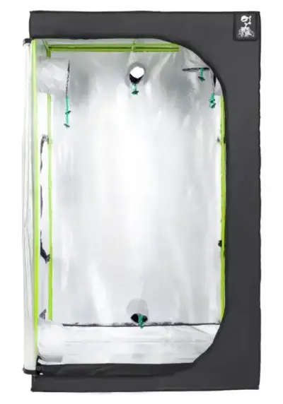 Carpa de cultivo interior negra con ventilación - miniatura 4