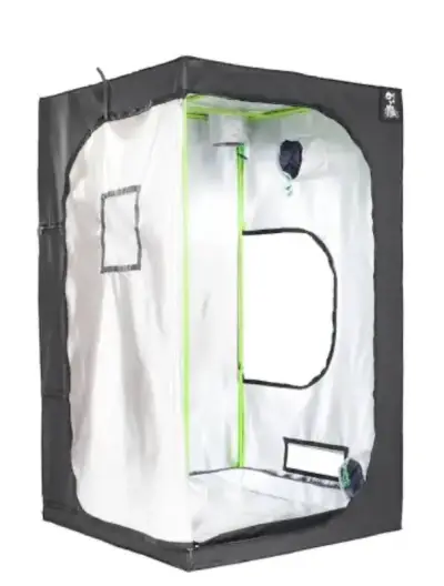 Carpa de cultivo interior negra con ventilación - miniatura 5