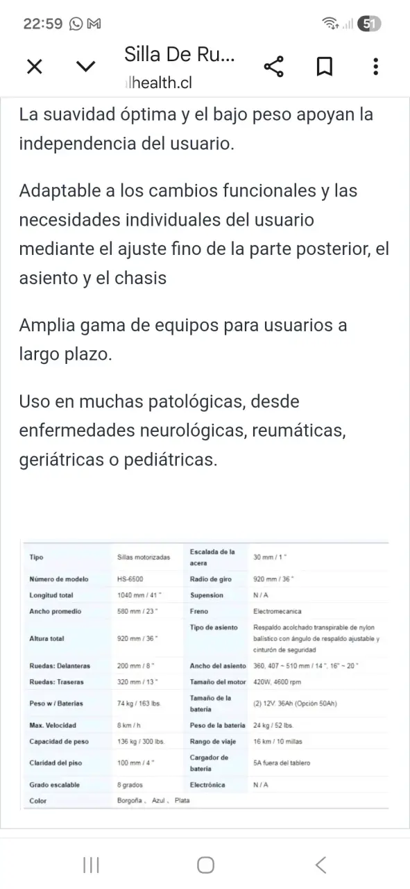 Silla de ruedas eléctrica ergonómica - 2