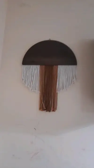 Decoración de pared boho con flecos - miniatura 1