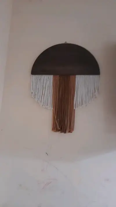 Decoración de pared boho con flecos - miniatura 2