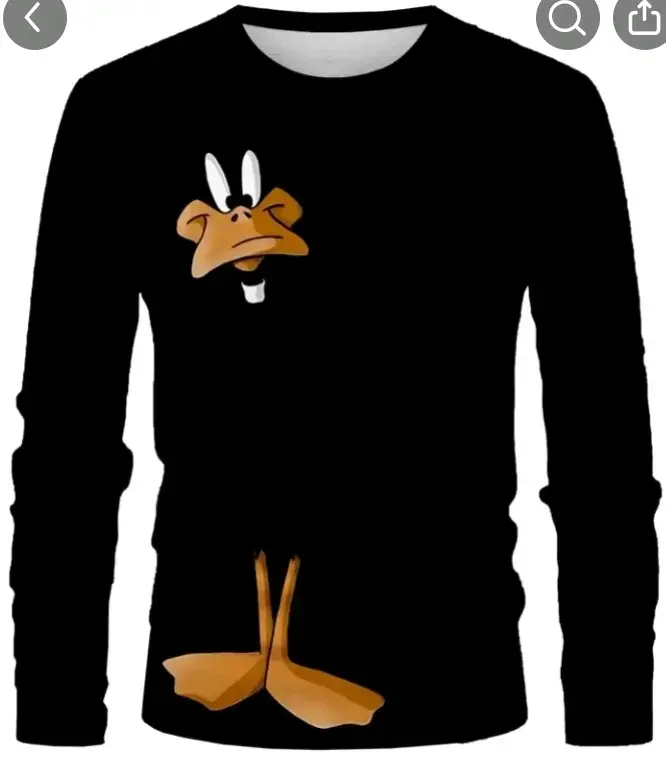 Polera manga larga con diseño de pato