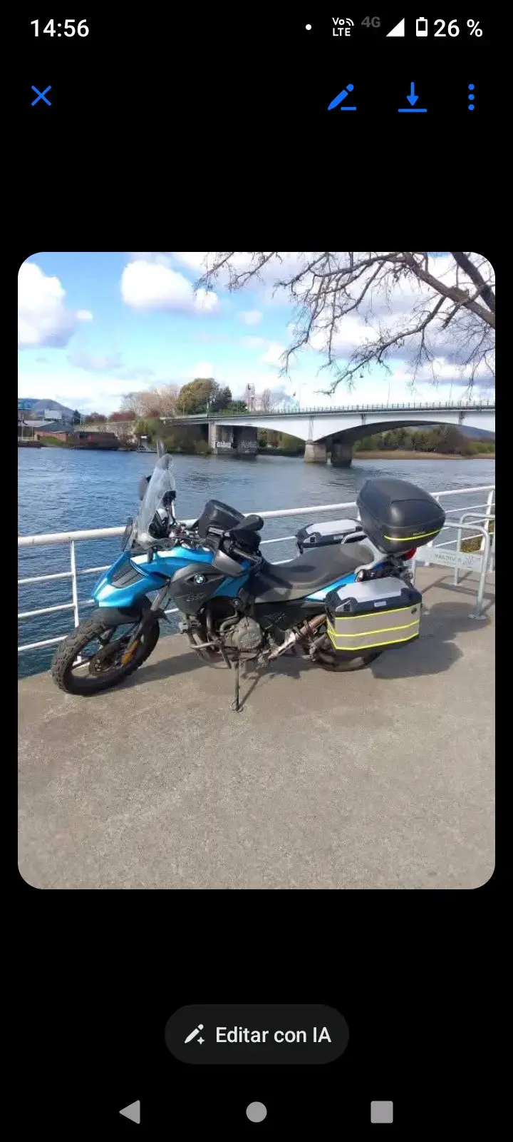Moto BMW GS 650 con maletas - 4
