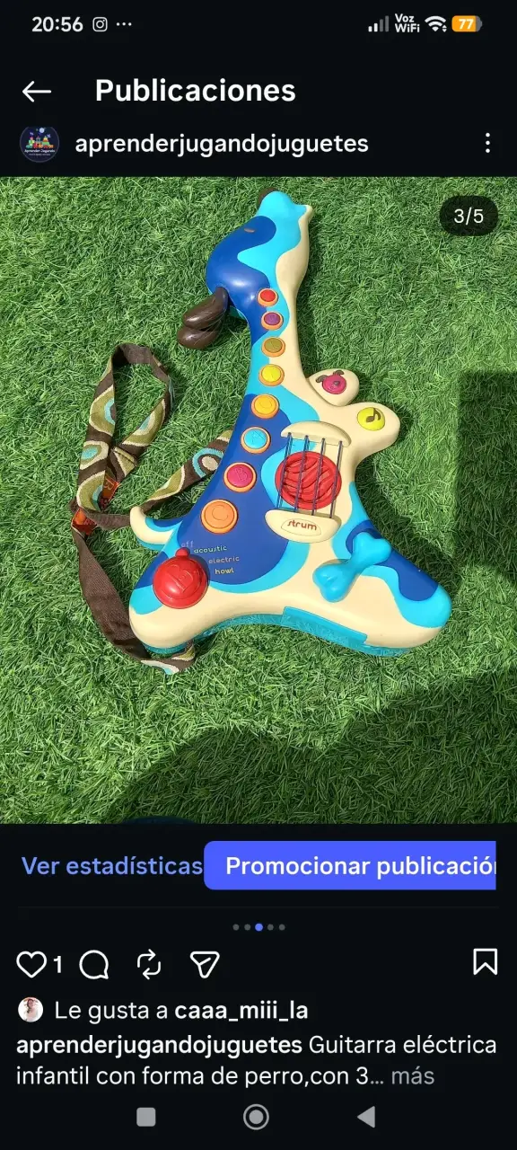 Guitarra eléctrica de juguete interactiva - 3