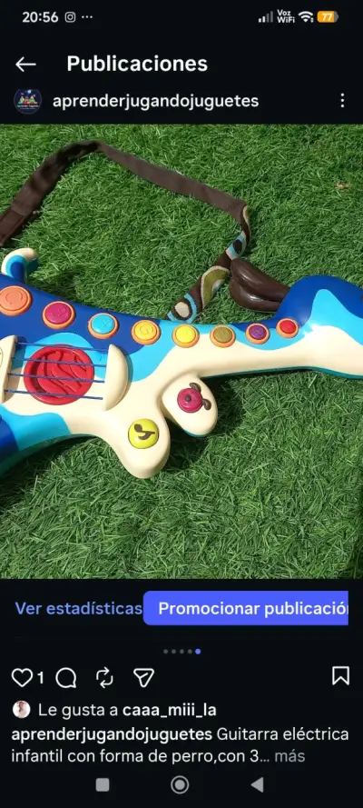 Guitarra eléctrica de juguete interactiva - miniatura 5