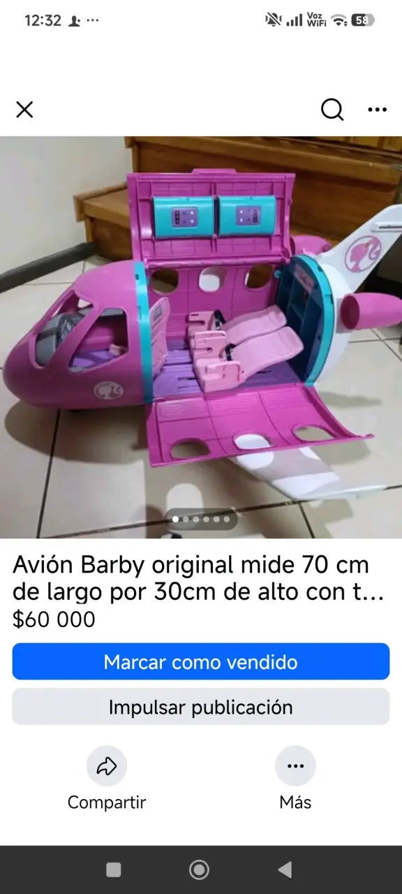 Avión Barbie original de juguete - 1